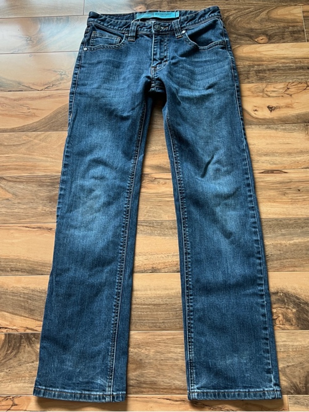 Rock & Roll Denim Western Rodeo Cowboy Slim Straight Jeans Mens 29x32 30 Inseam